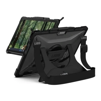 Image de UAG Plasma Series Rugged Case for Surface Pro 9 w/ Handstrap and Shoulder Strap Clear Coque de protection pour tablette glacé Microsoft 10, 11, 9, Copilot+ PC, PC Business