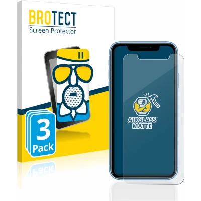 Afbeelding van BROTECT Screenprotector voor Apple iPhone XR / 11 Folie Beschermfolie Beschermglas matte (3 Stuks)