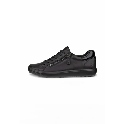Afbeelding van Ecco Soft 7 dames sneaker zwart Maat 36
