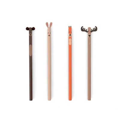 Image de KIKKERLD S/4 CRAYON ANIMAUX FORET