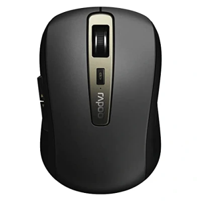 Image de Rapoo MT350 Souris optique 6 boutons sans fil 2.4 GHz Bluetooth 4.0 3.0 récepteur USB noir