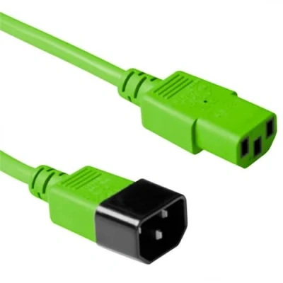 Afbeelding van ACT AK5431 230V Stroomkabel C13/C14 Groen 5 meter