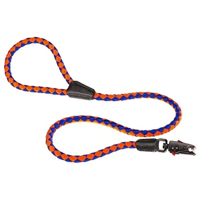 Afbeelding van Ferplast Twist Matic Hondenlijn Nylon Blauw / Oranje Diameter 18 mm Lengte 110 cm
