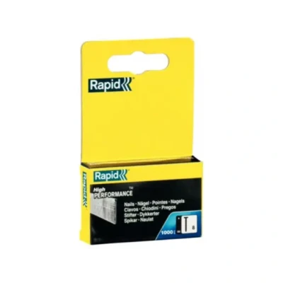 Afbeelding van Rapid 1000 stuks hoogwaardige spijkers van roestvrij staal nr. 8, draadlengte: 30 mm, grijs