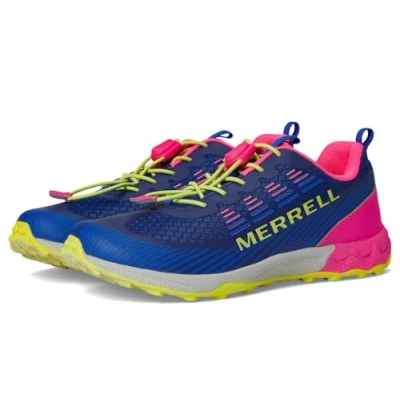Afbeelding van Merrell Agility PEAK Trail hardloopschoenen voor kinderen, Maat: 37, Blue/pink Kunststof/ textiel