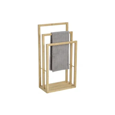 Afbeelding van Bambusa Handdoekenrek van bamboe met 3 stangen voor het opbergen handdoeken, 42,5 x 82 23,5 cm (b h d), naturel