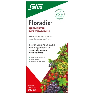 Afbeelding van Floradix IJzer Elixer Met Vitamines (500ml)