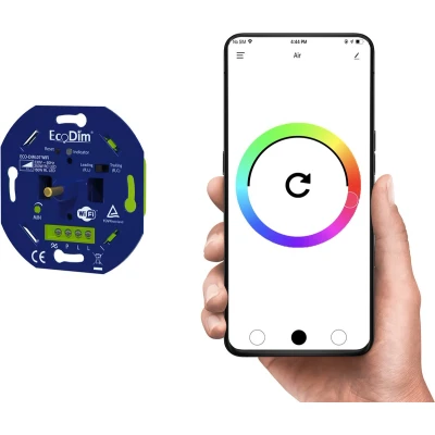 Afbeelding van EcoDim WiFi led dimmer 0 250W fase aan en afsnijding RLC