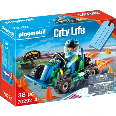 Afbeelding van PLAYMOBIL City Life Cadeauset &quot;Kart race&quot; 70292