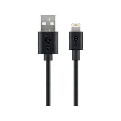 Afbeelding van Goobay 72904 Lightning kabel voor Apple iPhone/iPad, 0,5 m, zwart