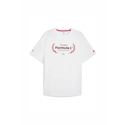 Afbeelding van Puma Essentials Graphic Tshirt print, Heren, Maat: Large, white