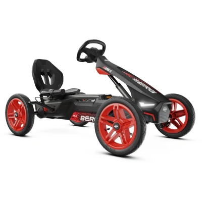 Afbeelding van BERG Rally APX Red 3 Gears Skelter 4 tot 12 jaar Verstelbare Stoel Drie versnellingen LED verlichting Soundbox Race Rood