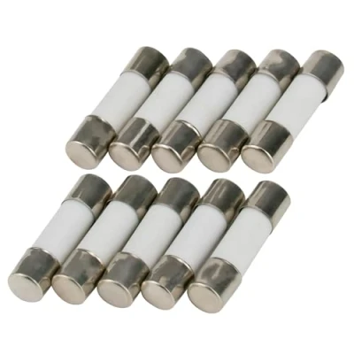 Afbeelding van SeKi 10 stuks keramische zekeringen 6,3 A 5 x 20 mm fijne glaszekering 250 V