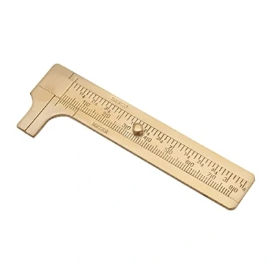 Afbeelding van FTVOGUE Schuifvoet, van roestvrij staal, 150 mm, professioneel meetgereedschap, mini zakliniaal, met twee schalen (80 mm)