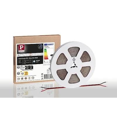 Afbeelding van Paulmann strip Gold P75 78452 LED Energielabel: E (A G) 24 V 10000 mm Daglichtwit 10 m