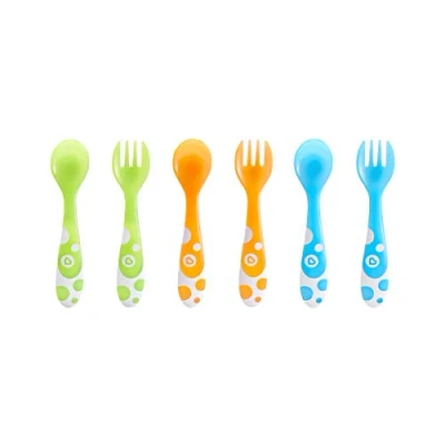 Image de MUNCHKIN 011454 6 FOURCHETTES ET CUILLÈRES MULTICOLORES