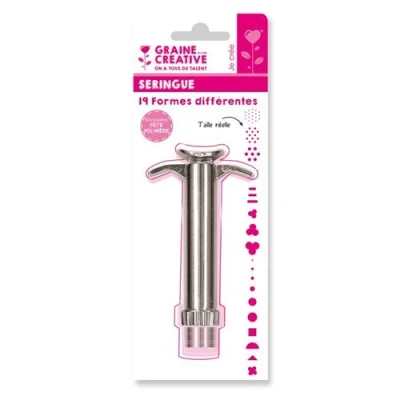Image de Seringue à piston pour pâte polymère Graine Créative