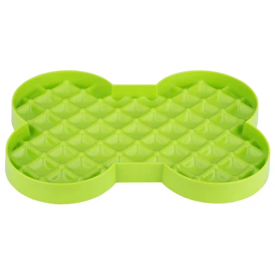 Afbeelding van Lickimat Slodog Slowfeeder Voermat Hondenvoerbak 35 cm Appelgroen