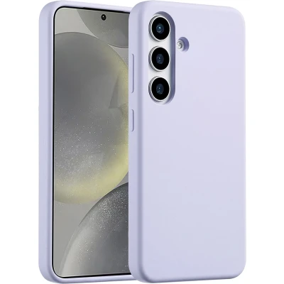 Afbeelding van Accezz Hoesje Geschikt voor Samsung Galaxy S25 Siliconen Liquid Silicone Backcover Paars