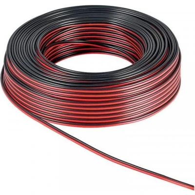 Afbeelding van LUIDSPREKERKABEL ROOD/ZWART 2 x 1.50 mm² 25 m