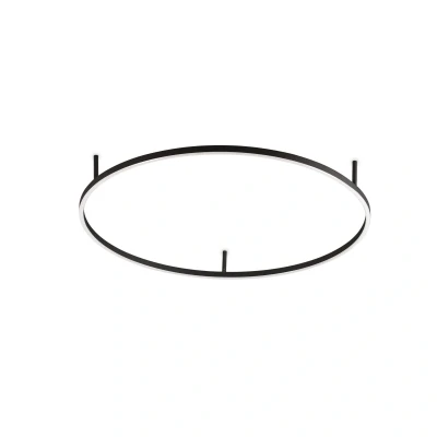 Afbeelding van Ideal Lux plafondlamp Oracle Slim zwart 3.000K 90 cm