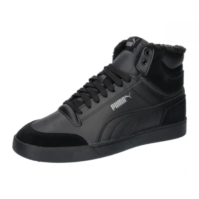 Afbeelding van Puma Shuffle MID Unisex Sneakers hoog, Maat: 43, Black/steel gray Leer en imitatieleer
