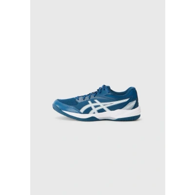 Afbeelding van Asics GEL TASK 4 Handbalschoenen, Heren, Maat: 47, Mako blue/white Textiel/ synthetisch