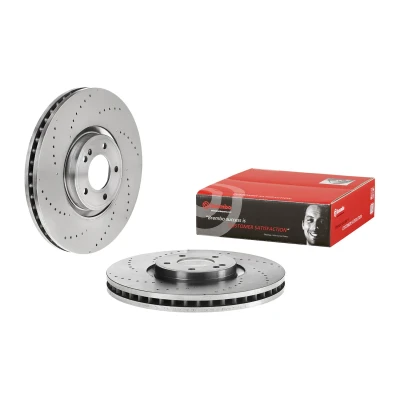 Afbeelding van BREMBO 09.D762.10 Remschijf 400 38 5 interne ventilatie High carbon Met schroeven MERCEDES BENZ: G Class