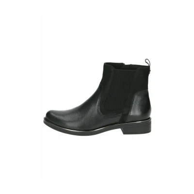 Afbeelding van Caprice Chelsea Korte laarzen, Dames, Maat: 37, Black comb Leer en textiel