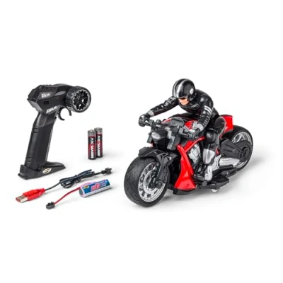 Afbeelding van Carson 500404281 RC Devil Bike 100% RTR rood op afstand bestuurbare motorfiets, 50 minuten rijden, Bike, cadeau voor kinderen