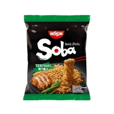Image de NISSIN Soba Bag Saveur Teriyaki 1 carton de 9 sachets 110g