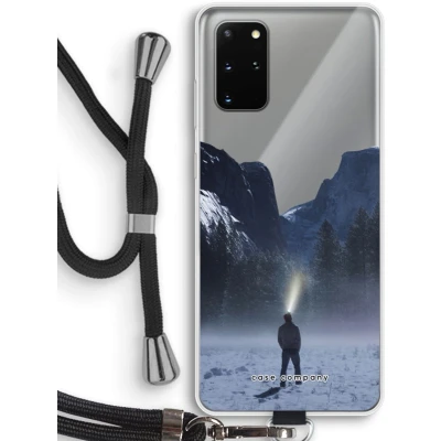Afbeelding van hoesje met Koord geschikt voor Samsung Galaxy S20 Plus Wanderlust Telefoonhoesje Zwart Bescherming aan alle Kanten en Over de Schermrand