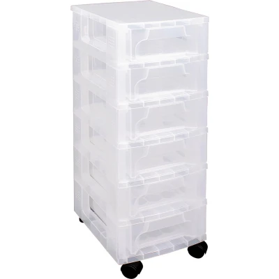 Afbeelding van Really Useful Box Ladenblok 6 X 3,5 L, Transparant Opbergdoos