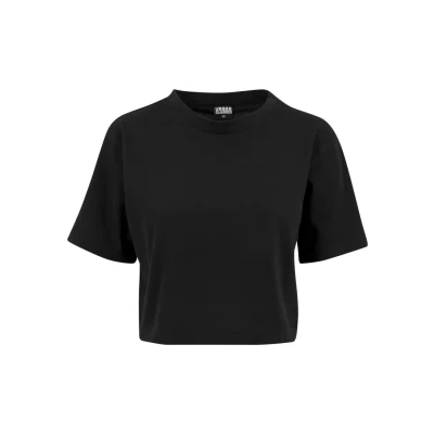 Afbeelding van Urban Classics Ladies Short Oversized TEE Tshirt basic, Dames, Maat: XL, Black