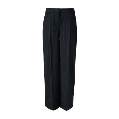 Afbeelding van comma Nadelstreifen Chino, Dames, Maat: 42, Navy