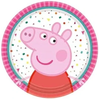 Afbeelding van Peppa Pig Confetti bord 18cm 8 stuks