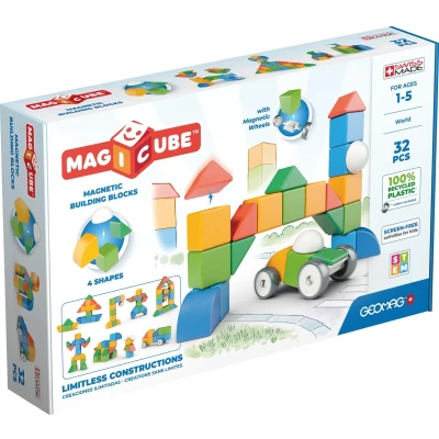 Afbeelding van Geomag Magicube 4 Shapes Recycled World 32 (203)