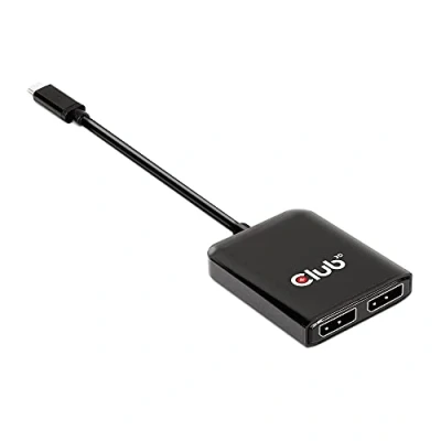 Afbeelding van club3D CSV 1555 USB C (USB 3.2 Gen 2) multiport hub Zwart