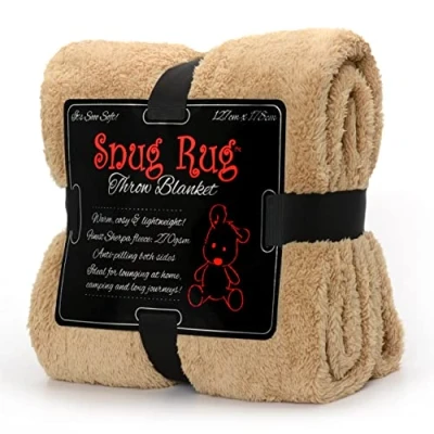 Afbeelding van Snug Rug Sherpa Fleece deken Plaid Woondeken Plaids Dekens Beige