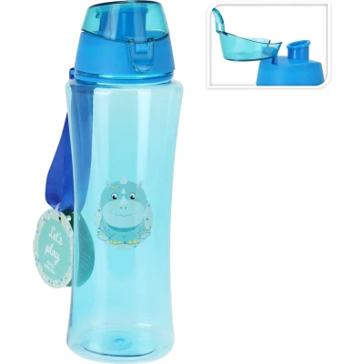 Afbeelding van Home &amp; Styling Sportfles/Drinkfles Dino 650ml Blauw
