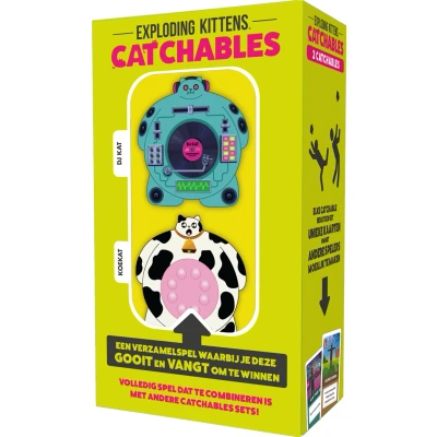 Afbeelding van Exploding Kittens Catchables DJ Kat &amp; Koekat Uitbreiding Kaartspel