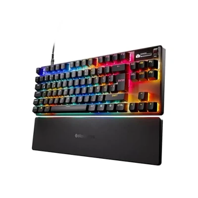 Afbeelding van SteelSeries Apex Pro TKL Gen 3 HyperMagnetic Gaming Toetsenbord OmniPoint 3.0 Instelbare bediening Snelle activering Speelklare voorinstellingen aanraking/SOCD OLED DE QWERTZ