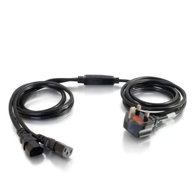 Afbeelding van Cbl/3m BS 1363 to 2X C13 Y kabel