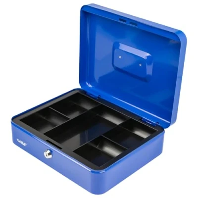Afbeelding van HMF Geldcassette blauw 30 x 24 9 cm 10130 05