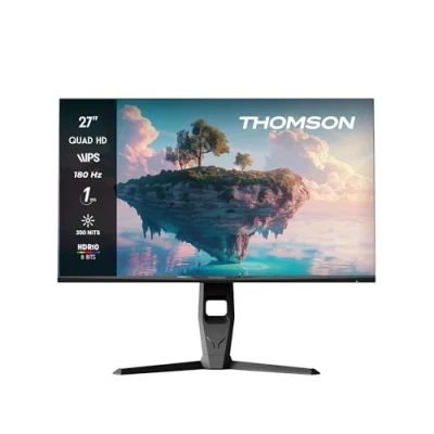 Afbeelding van Thomson M27QG5Y14 computer monitor 68,6 cm (27&quot;) 2560 x 1440 Pixels Quad HD LED Grijs