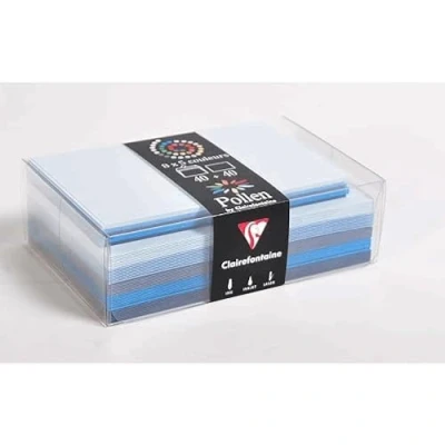 Afbeelding van Farblich Sortierte Umschläge &amp; Karten Blau Als Set