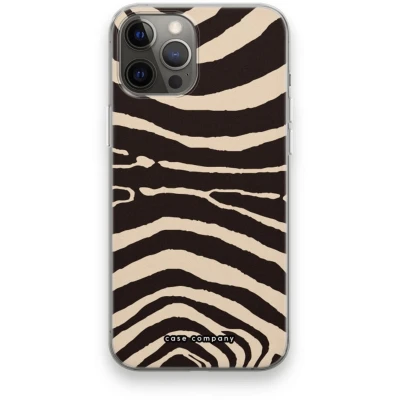 Afbeelding van Case Company® hoesje geschikt voor iPhone 12 Pro Max Arizona Zebra Soft Cover Telefoonhoesje Bescherming aan alle Kanten en Schermrand