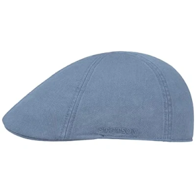 Afbeelding van STETSON Platte pet Newsie heren, duivenblauw