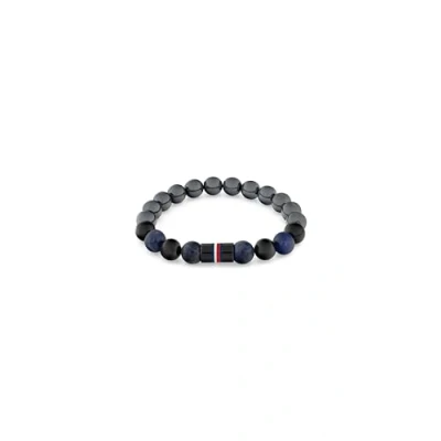 Afbeelding van Tommy Hilfiger Jameson Armband, Heren, Maat: One Size, Black/silver/blue