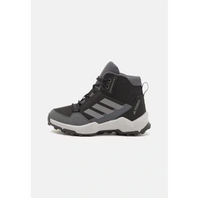Afbeelding van Adidas Terrex AX4R MID Hiking Outdoorschoenen voor kinderen, Maat: 28, Core black/grey four/grey six Textiel/ synthetisch